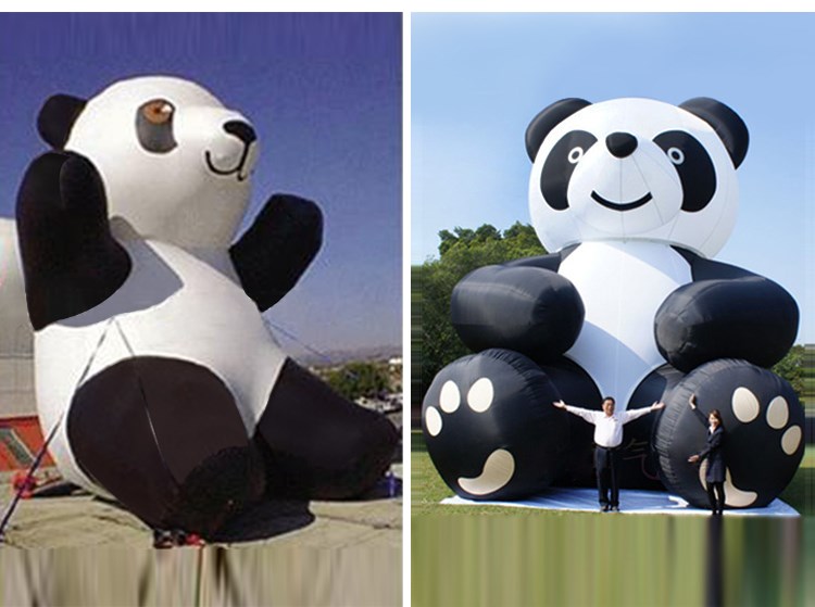 定安充气熊猫展示